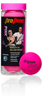 3 Ball can Head ProPenn Pink Racquetballs 